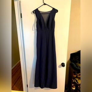 David’s bridal Navy bridesmaid dress